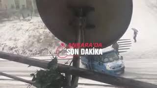 Ankarada .. Son Daki̇ka .. Kar Kazaları 06012020