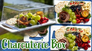 Charcuterie Box - the art of serving ready-made meats, cheeses and fruits. Charcuterie board ideas!
