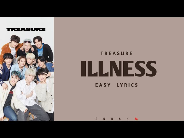 Treasure - Yamai (illness) // easy lyrics by SUBAK class=