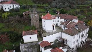 Benfeita Dezembro 2022 Aldeia de Xisto Portugal campo video de drone filme images Arganil