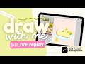 How to draw Kawaii style Key Lime Pie in Procreate 🍜 May 15th DWM Live REPLAY