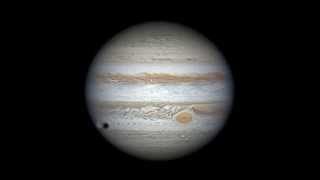 Jupiter animation with Io and Ganymede