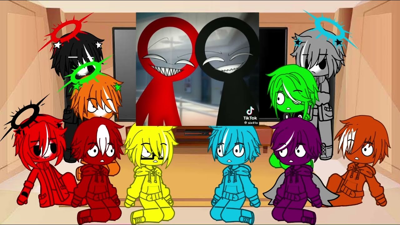 Stickfigures React to Tiktok || Part 1 || Ava/Avm || Gacha ||