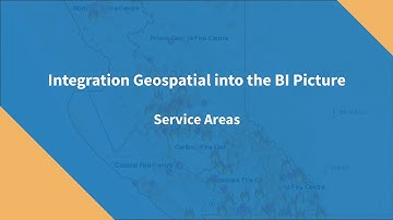 Integrating Geospatial into the BI Picture: Service Areas