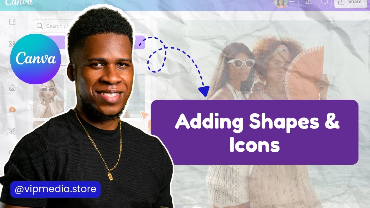 Adding Shapes & Icons | Canva Tutorials