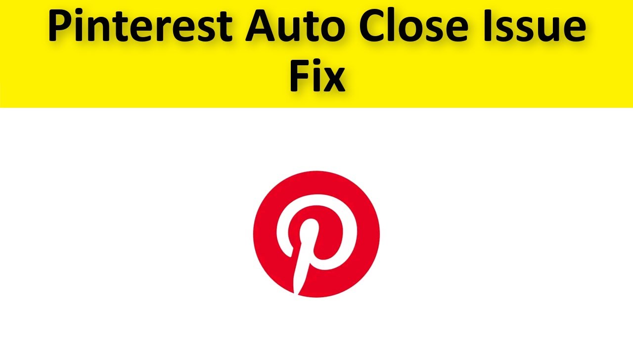 How To Fix Pinterest App Auto Close Issue Android & Ios - Fix Pinterest App Automatically Closing