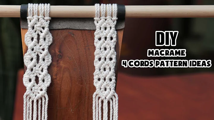 How to Macrame | DIY Macrame | 4 Cords Pattern Ideas | Design & Tutorial by LIT Decor (Part 2)