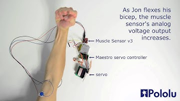 Muscle Sensor v3 Demonstration with Maestro Servo Controller