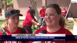 Red for Ed supporters rally for increased education funding | Cronkite News