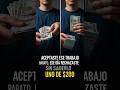 Aceptaste ese trabajo barato. Ese dia rechazaste sin saberlo uno de $200