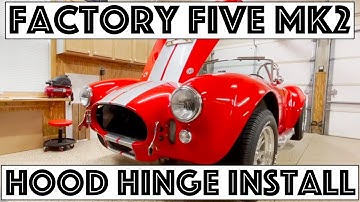 Hood hinge install on FFR MK2.