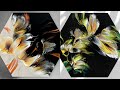 (144)Flower Dip “Magnolias in a Breeze”How I make Flow Composition/Abstract Flower Acrylic