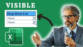 Visible Drop-Down List In Excel Excel Tutorial