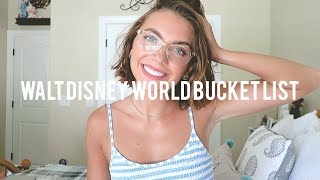 WALT DISNEY WORLD BUCKET LIST