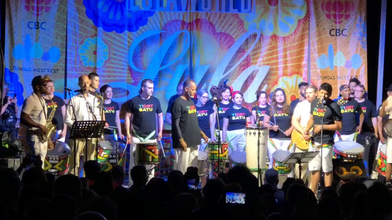 T. Dot Batu with Mestre Memeu (Olodum) at Lulaworld Festival