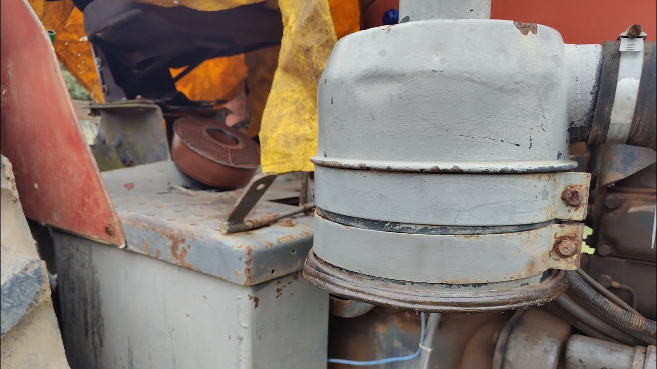 Lavamos o filtro de ar (malha de aço) do trator 🚜 MF 95X #masseyferguson 