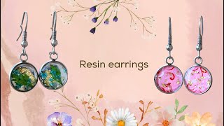 What I made this week: Resin earrings