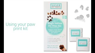 Pet paw print kit - taking and sending us your print