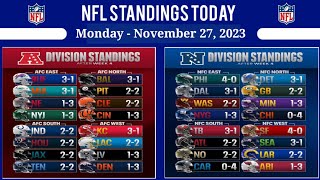 NFL Standings Today as of November 27, 2023 | NFL Power Rankings | NFL Tips & Predictions | NFL 2023