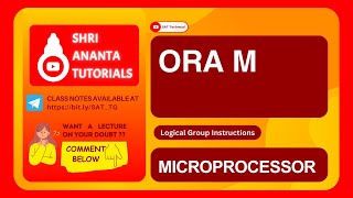 ORA M I Logical Group Instructions in 8085 #electronicsengineering #8085programming #8085