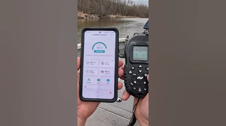 Lithium Battery Stress Test!! - LiTime 24v 100Ah Lithium Running 80 Lb Minn Kota #shorts