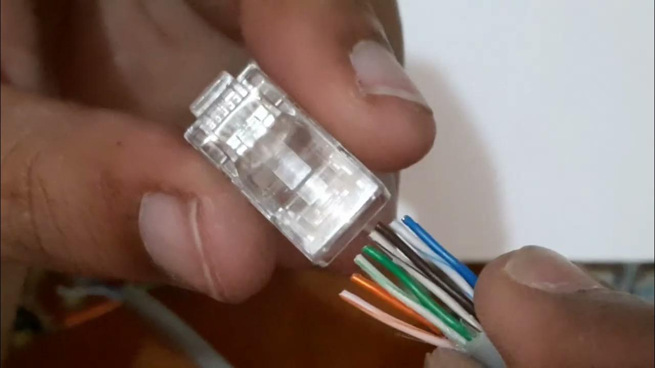 How to make LAN cable in Hindi LAN cable kaise banaye CAT 6 RJ45