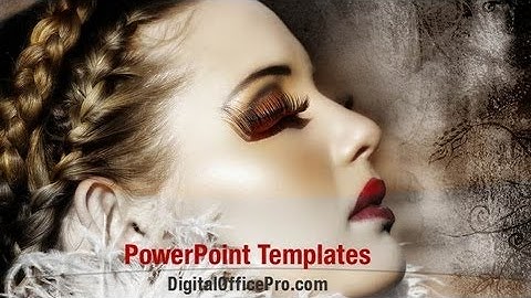 Victorian Fashion PowerPoint Template Backgrounds - DigitalOfficePro #04951W
