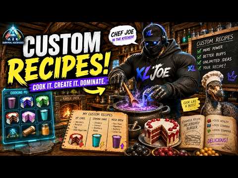 Ultimate Custom Recipes Guide for ARK Survival Ascended Boost Stats Efficiency Survival