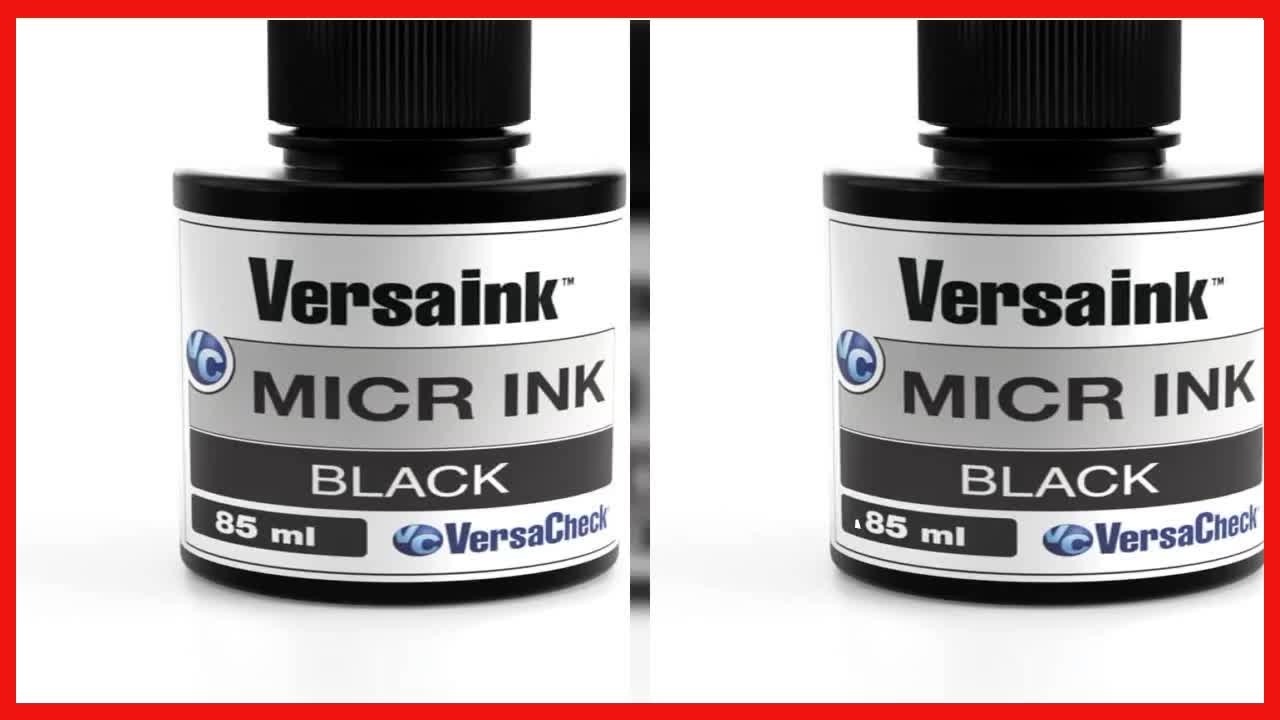 Magnetic Ink Example VersaInk MICR Black Ink Replacement: Reliable Magnetic Ink for Inkjet ...