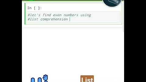List Comprehension example #python #TechnoDexterous #shorts #programming # tricks