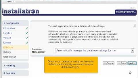 Hoe installeer ik osTicket via installatron