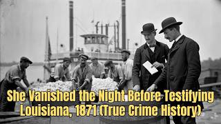 She Vanished the Night Before Testifying — Louisiana, 1871 (True Crime History)
