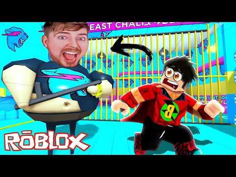 MRBEAST HAPİSHANESİNDEN KAÇTIM!! Roblox Barry's Prison Run Obby