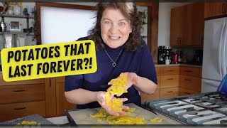 Dehydrated Potato Slices | How to prep and dry potatoes for long storage