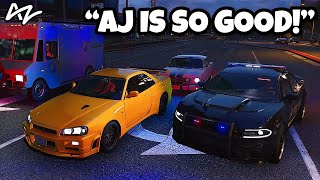 AnthonyZ Gets Pulled Over By AJ HUNTER While Hunting For YOKAI, CRAZY CHASE! | GTA 5 RP NoPixel