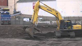 Using a screed - backfill