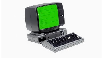 Old Classic 80s Computer Green Screen | Screen Glitch Effect Retro PC Overlay