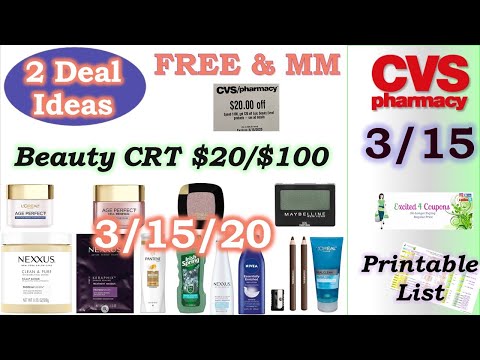 2 Deal Ideas – Both Free using $20/$100 CRT – CVS Best 3/15/20 – 3/21/20 | Excited 4 Coupons