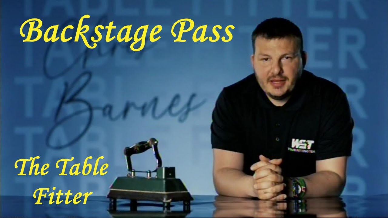 Backstage Pass - Chris Barnes "The Table Fitter"