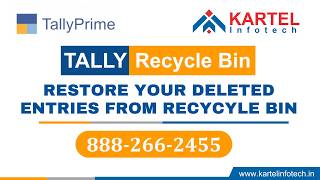 Tally Prime Recycle Bin TDL | Recover Deleted Vouchers Easily