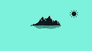 Minimalist Mountain TEAL, 1080p, 60fps, Live Wallpaper