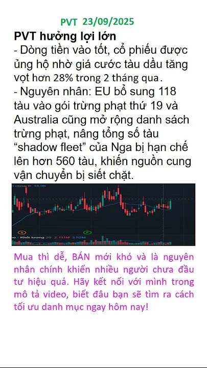 PVT hưởng lợi lớn khi giá cước tàu dầu tăng vọt