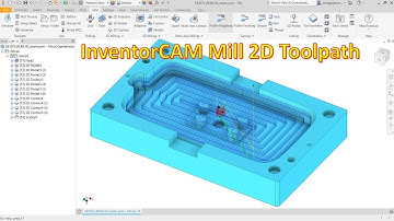InventorCAM 2022 Tutorial #3 | Mill 2D Toolpath Basic Machining