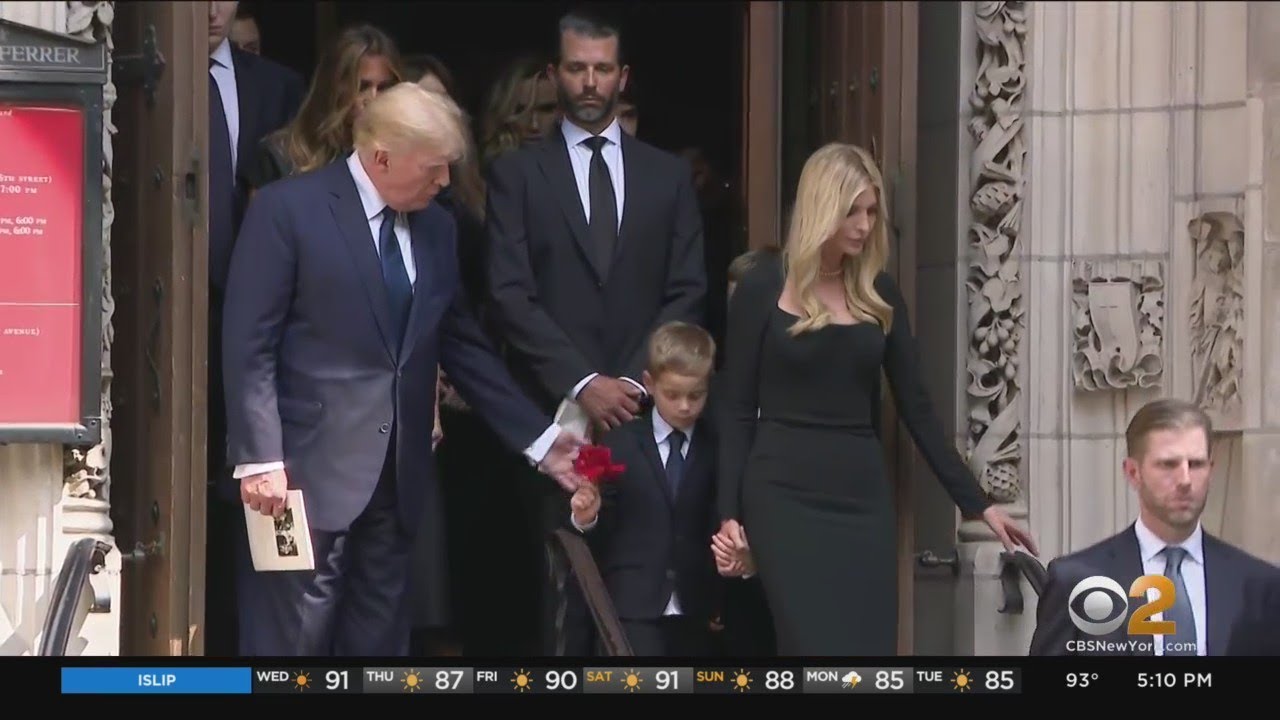Funeral service held for Ivana Trump - YouTube
