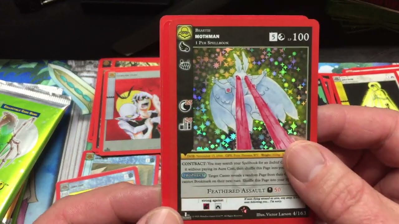 MetaZoo NightFall Spellbook Opening - Mothman Pull! CCG