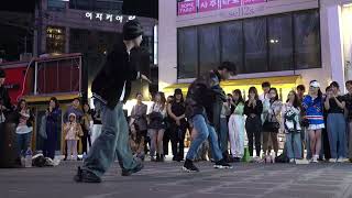 240514 kpop cover dance team ONE OF - Love Shot (EXO) Sinchon busking