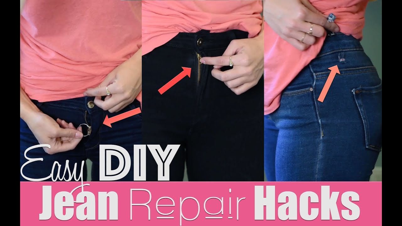 Easy DIY Jean Repair Hacks  How To Revive Your Jeans! 