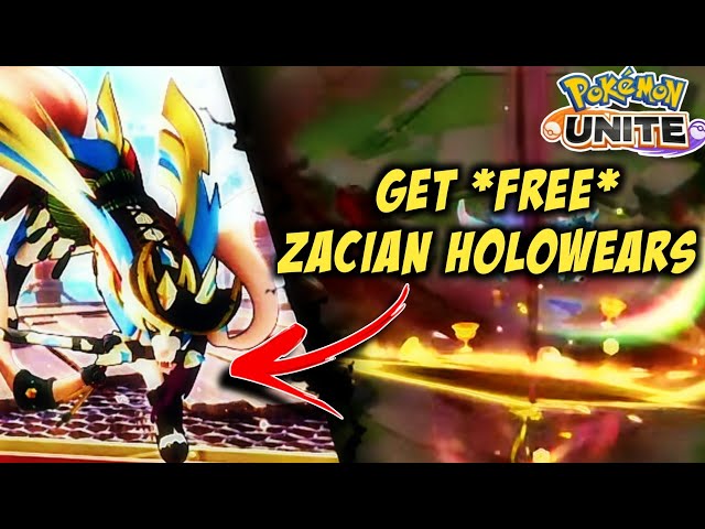 ZACIAN AND ZAMAZENTA HOLOWEAR COMING IN POKEMON UNITE 🤩🔥