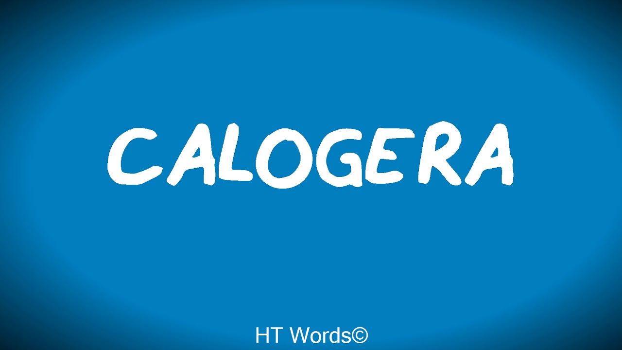 Come si pronuncia CALOGERA - YouTube
