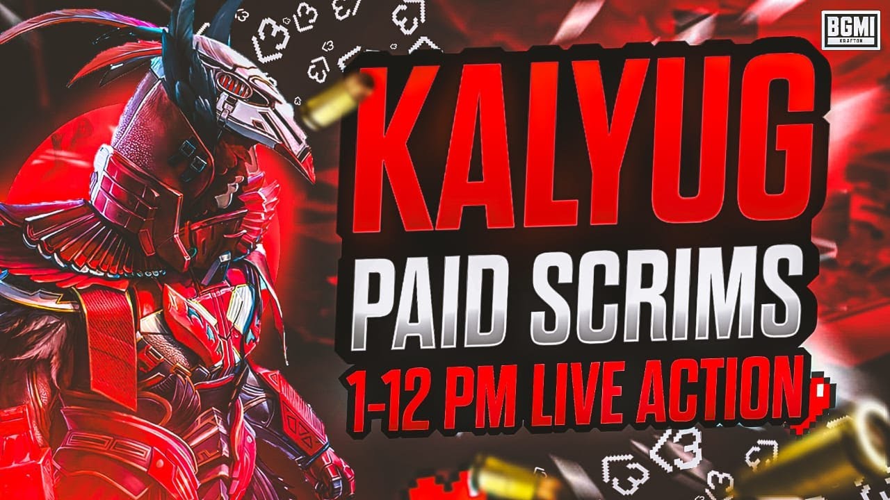 KALYUG PAID SCRIMS IS LIVE 1PM ,2PM ,3PM ,4PM 🤑MANAGE BY KALYUG ESPORTS CAST BY THE GAMER BOY💖